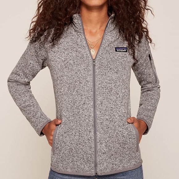 gray patagonia zip up
